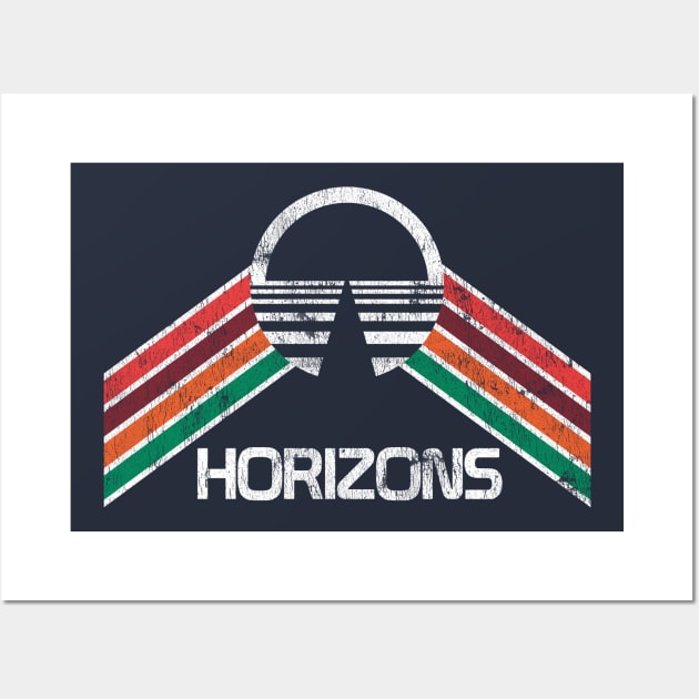 Horizons Pavilion Logo EPCOT Center Vintage Rainbow Design Wall Art by retrocot